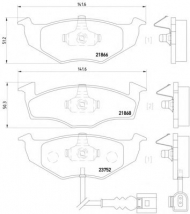 Комплект тормозных колодок PAGID T1287