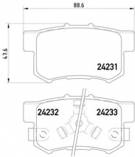Комплект тормозных колодок PAGID T1521