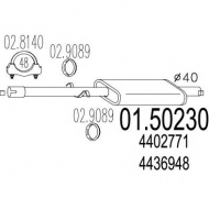 Амортизатор MTS 01.50230