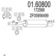 Амортизатор MTS 01.60800