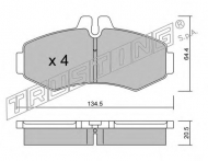 Комплект тормозных колодок TRUSTING 589.0