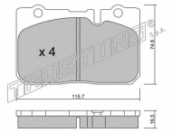 Комплект тормозных колодок TRUSTING 773.0