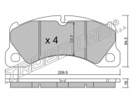 Комплект тормозных колодок TRUSTING 973.0
