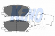 Комплект тормозных колодок KAVO PARTS KBP-9080