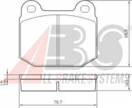 Комплект тормозных колодок A.B.S. 36090
