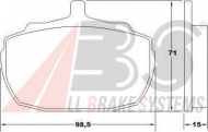 Комплект тормозных колодок A.B.S. 36139