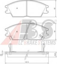 Комплект тормозных колодок A.B.S. 36172