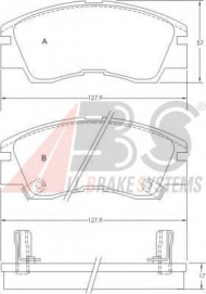 Комплект тормозных колодок A.B.S. 36648 OE