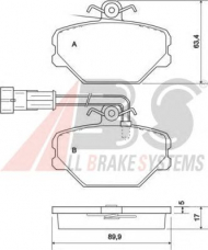 Комплект тормозных колодок A.B.S. 37001