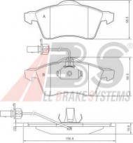 Комплект тормозных колодок A.B.S. 37143 OE