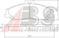 Комплект тормозных колодок A.B.S. 37193