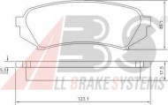 Комплект тормозных колодок A.B.S. 37226