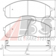 Комплект тормозных колодок A.B.S. 37275 OE