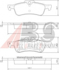 Комплект тормозных колодок A.B.S. 37305