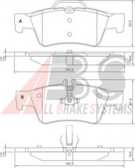 Комплект тормозных колодок A.B.S. 37319