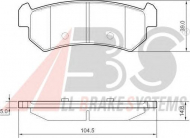 Комплект тормозных колодок A.B.S. 37461