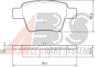 Комплект тормозных колодок A.B.S. 37475 OE