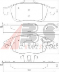 Комплект тормозных колодок A.B.S. P 61 083