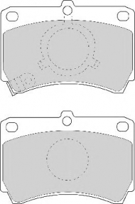 Комплект тормозных колодок NECTO FD6636A