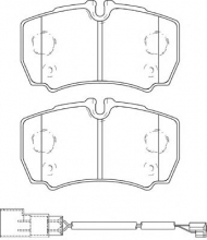 Комплект тормозных колодок NECTO FD7447V