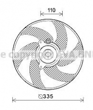 Вентилятор AVA QUALITY COOLING PE7552
