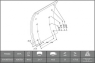 Комплект колодки тормозной накладки ABEX B2093167