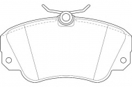 Комплект тормозных колодок DURON DBP250686