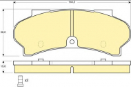 Комплект тормозных колодок GIRLING 6101643