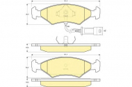 Комплект тормозных колодок GIRLING 6102382