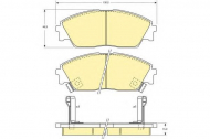 Комплект тормозных колодок GIRLING 6107639