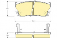 Комплект тормозных колодок GIRLING 6108859