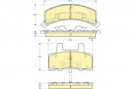 Комплект тормозных колодок GIRLING 6112733