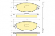Комплект тормозных колодок GIRLING 6114024