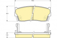 Комплект тормозных колодок GIRLING 6131839