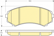 Комплект тормозных колодок GIRLING 6132469