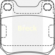 Комплект тормозных колодок BRECK 21050 00 704 00