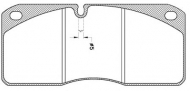 Комплект тормозных колодок KAWE JCA278.21