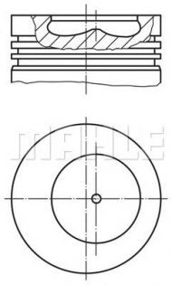 Поршень MAHLE ORIGINAL 009 34 00