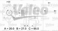 Генератор VALEO 436254
