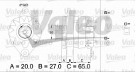 Генератор VALEO 436455