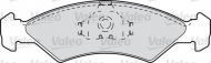 Комплект тормозных колодок VALEO 598167