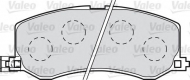 Комплект тормозных колодок VALEO 598986