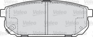Комплект тормозных колодок VALEO 598823