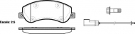 Комплект тормозных колодок WOKING P13503.02