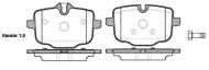 Комплект тормозных колодок WOKING P15333.00