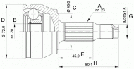 Шарнирный комплект OPEN PARTS CVJ5037.10