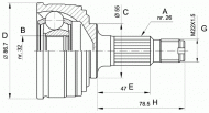 Шарнирный комплект OPEN PARTS CVJ5049.10