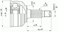 Шарнирный комплект OPEN PARTS CVJ5245.10