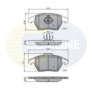 Комплект тормозных колодок COMLINE CBP01308