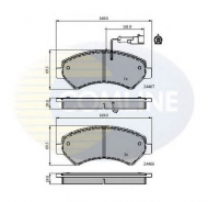 Комплект тормозных колодок COMLINE CBP11623